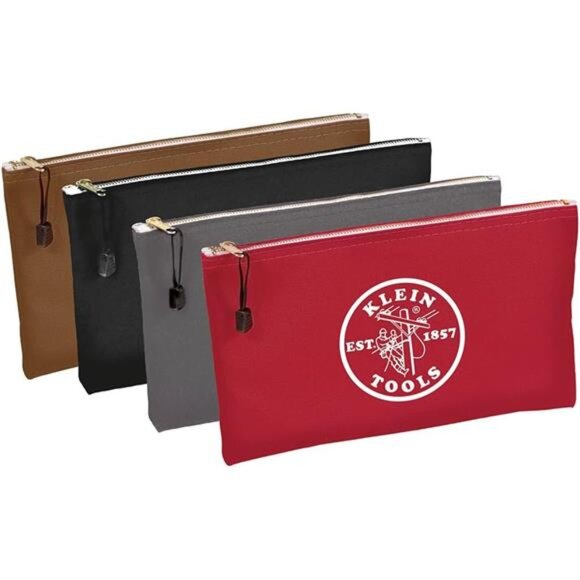 Tools 5141 Zipper Tool Bag, Tool Pouch, Bank Deposit Canvas Utility Bag - Picture 1 of 12